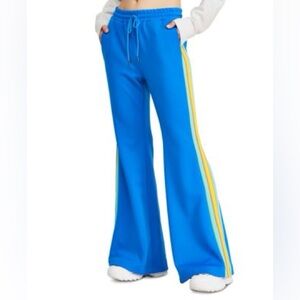 Free People Shes A Rainbow Flare Snap Pants - Baja Combo